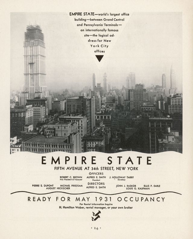 'Worlds Largest Office Building' advertised in 1930.